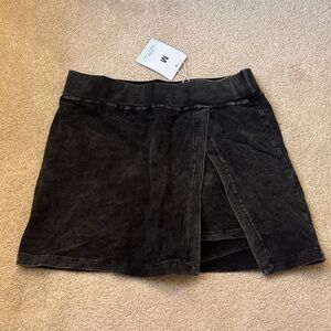 Skort - Acid Washed Black